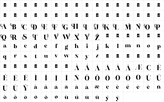 Veshion 
 font glyphpreview