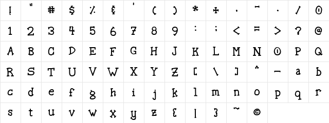 Spellstone Regular font glyphpreview