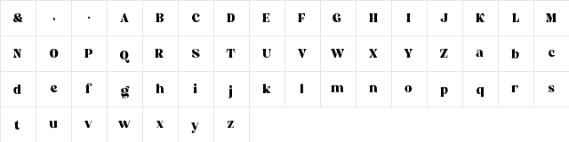 Reikna Regular font glyphpreview
