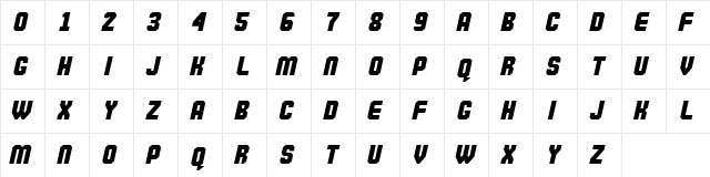 Commando Commando font glyphpreview