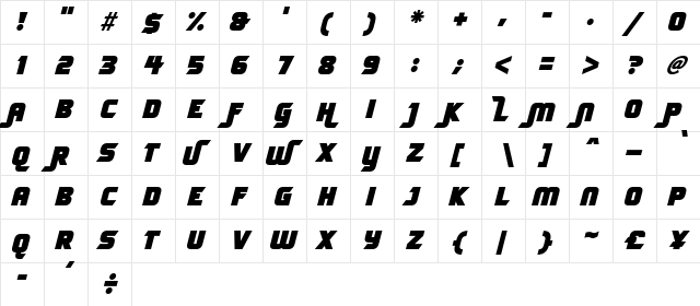 FLOURISH Italic font glyphpreview