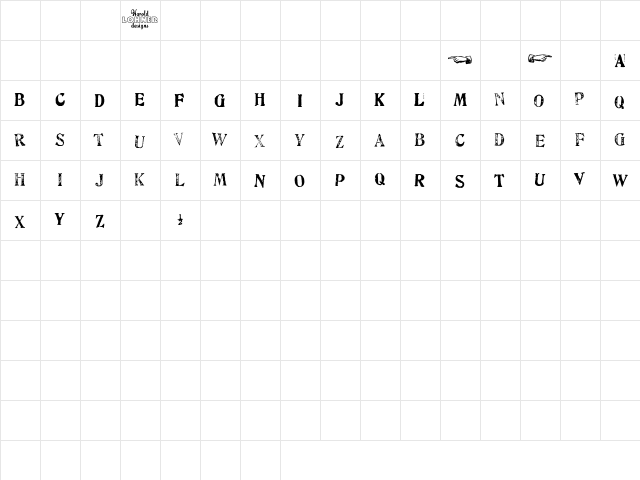 Fulton Artistamp Trial font glyphpreview