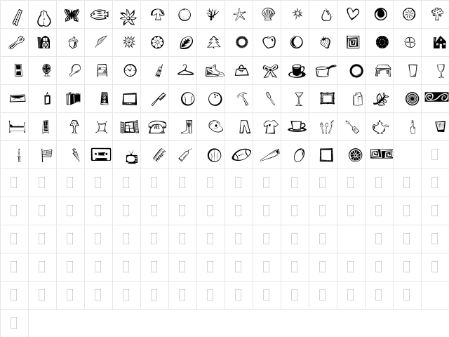 DF Radicals LET Plain font glyphpreview