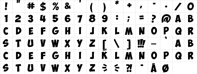 ObelixPro Regular font glyphpreview