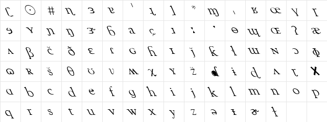 Mustang 2 Regular font glyphpreview