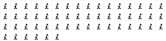 FL Flasher Regular font glyphpreview