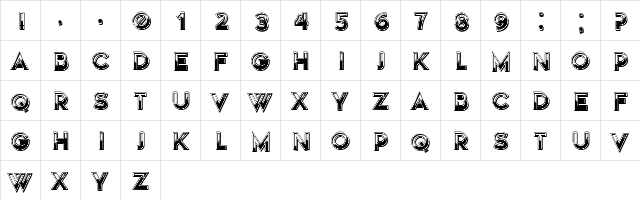 Restroom Dirt Regular font glyphpreview