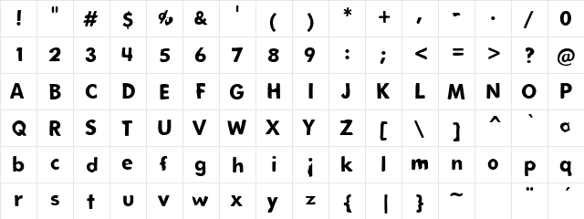 Rough House Regular font glyphpreview