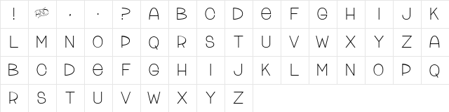 Tattle & Tales Regular font glyphpreview