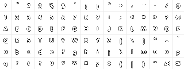 Outer Sider (BRK) Regular font glyphpreview
