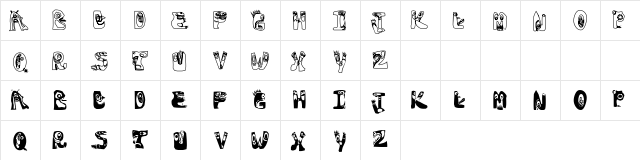 Oogie Boogies Regular font glyphpreview