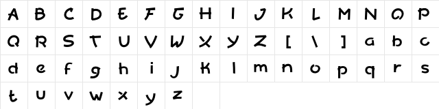 Yoruka Regular font glyphpreview