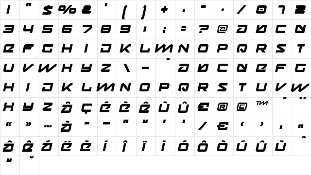 Onky Regular font glyphpreview