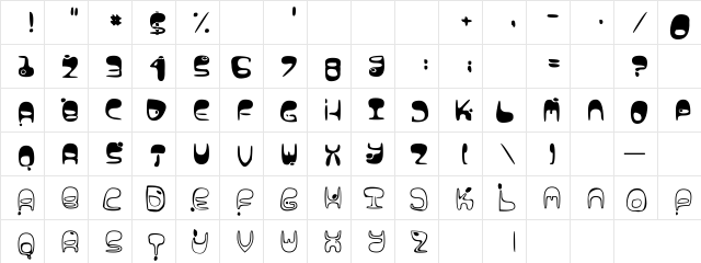 Lava Vision Lava Vision font glyphpreview