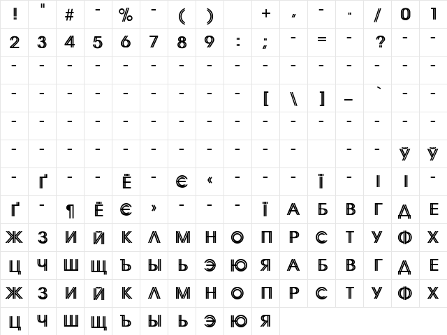 Akselerat Regular font glyphpreview