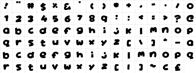 Aine Regular font glyphpreview