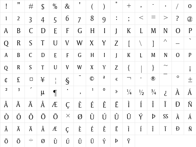 Strayhorn MT SC Light Regular font glyphpreview
