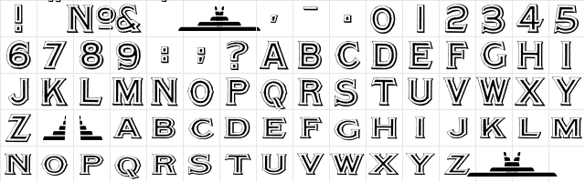 Altea Normal font glyphpreview