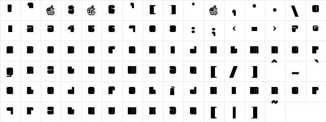 Dotted Wonders Regular font glyphpreview