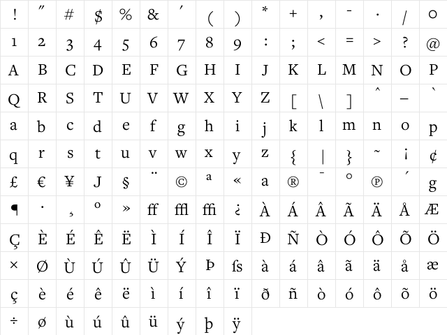 Freight Text Book font glyphpreview