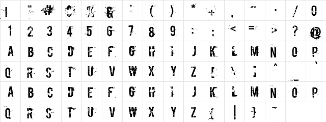 RUSBoycott Regular font glyphpreview
