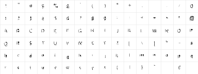 Slushfaux Union Regular font glyphpreview