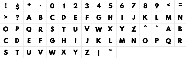 Mild Life Regular Personal Use Regular font glyphpreview