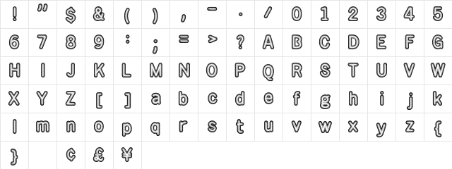 Rotondo Silver font glyphpreview