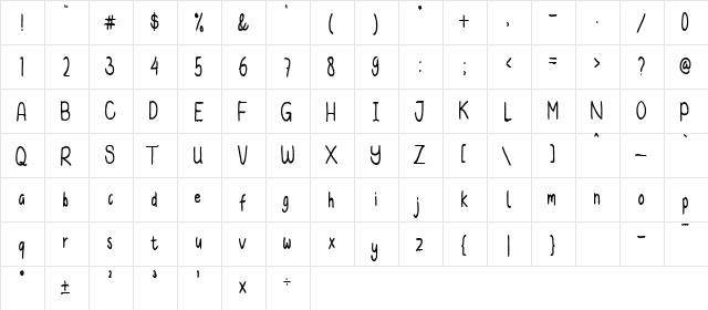 Two Thousand Miles Regular font glyphpreview