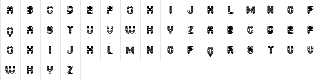 Furious Ride Linear Negative Regular font glyphpreview