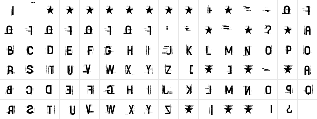 Fayettenam Regular font glyphpreview