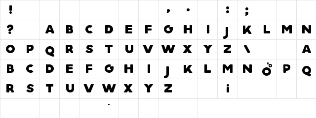 Aquino Demo font glyphpreview