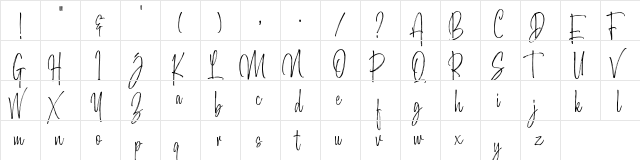Morristone Demo Regular font glyphpreview