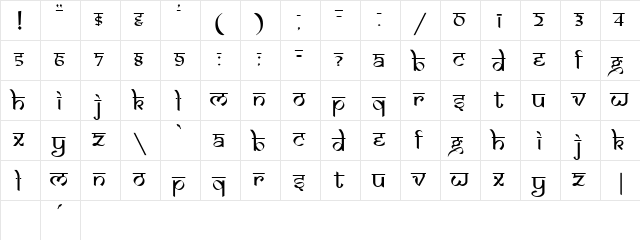 Samarkan Normal font glyphpreview