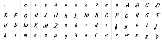 Claiborne Regular font glyphpreview