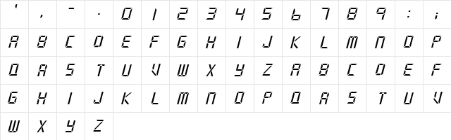 Doepfer Normal font glyphpreview