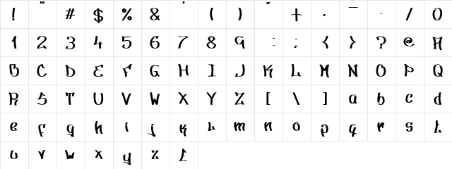 Type 2 Type 2 font glyphpreview