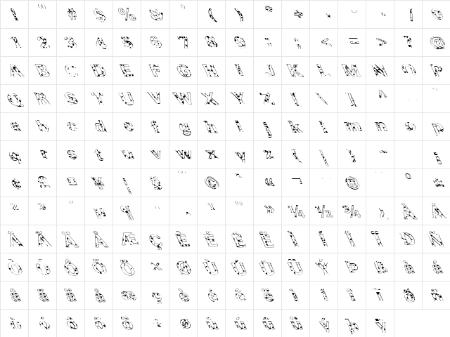 FZ ROMAN 37 SPOTTED LEFTY Normal font glyphpreview