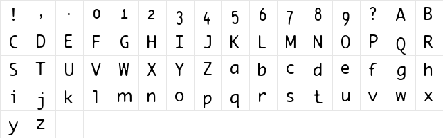 Element Regular font glyphpreview