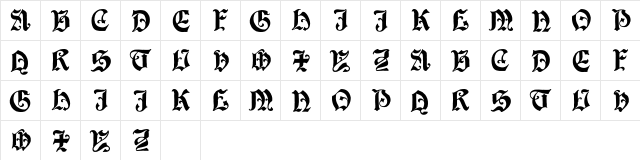 Equimanthorn Regular font glyphpreview
