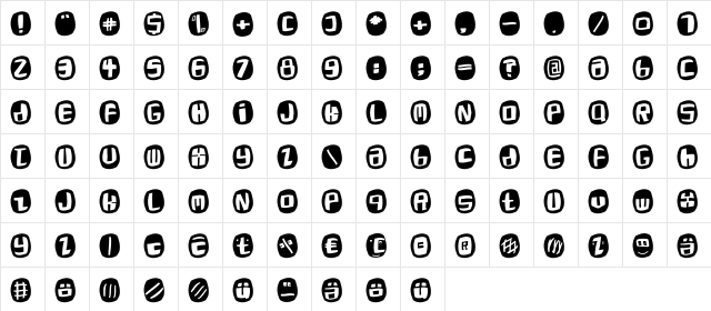 RoaringTwentiesOne Regular font glyphpreview