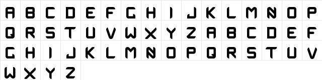 OneManArmy Bold font glyphpreview