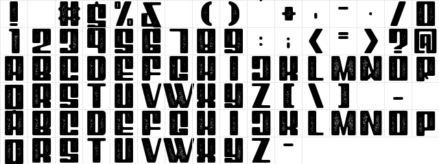 Mixbox Stamp Demo Stamp font glyphpreview