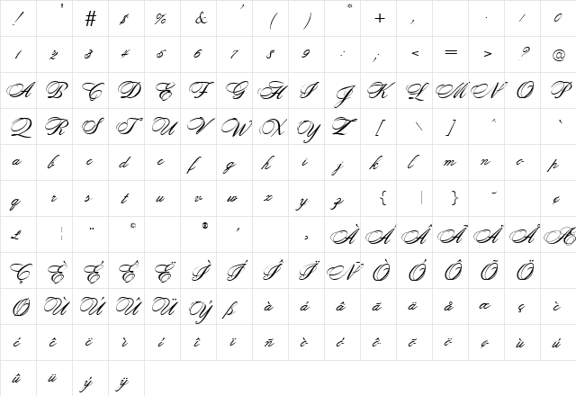 OPCitS-ScripT ScripT font glyphpreview