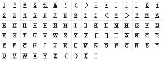 [TOP_SECRET] Regular font glyphpreview