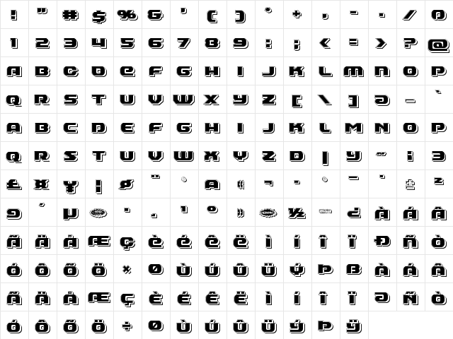 Annapolis Punch Regular font glyphpreview