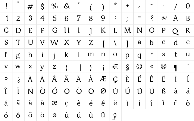CarrefourPatin Normal font glyphpreview