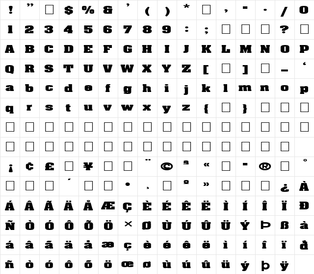 FZ ROMAN 3 EX Light font glyphpreview