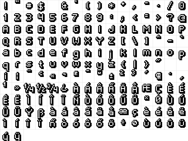 Fipps Regular font glyphpreview