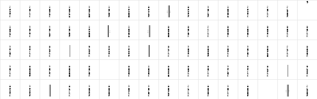 RecorderEye Regular font glyphpreview